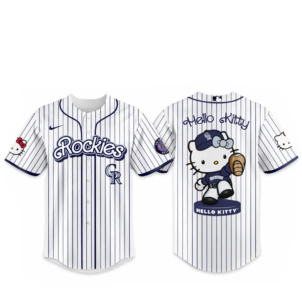 Colorado Rockies Major League Baseball 2026 Hello Kitty Baseball Jersey - Tazila