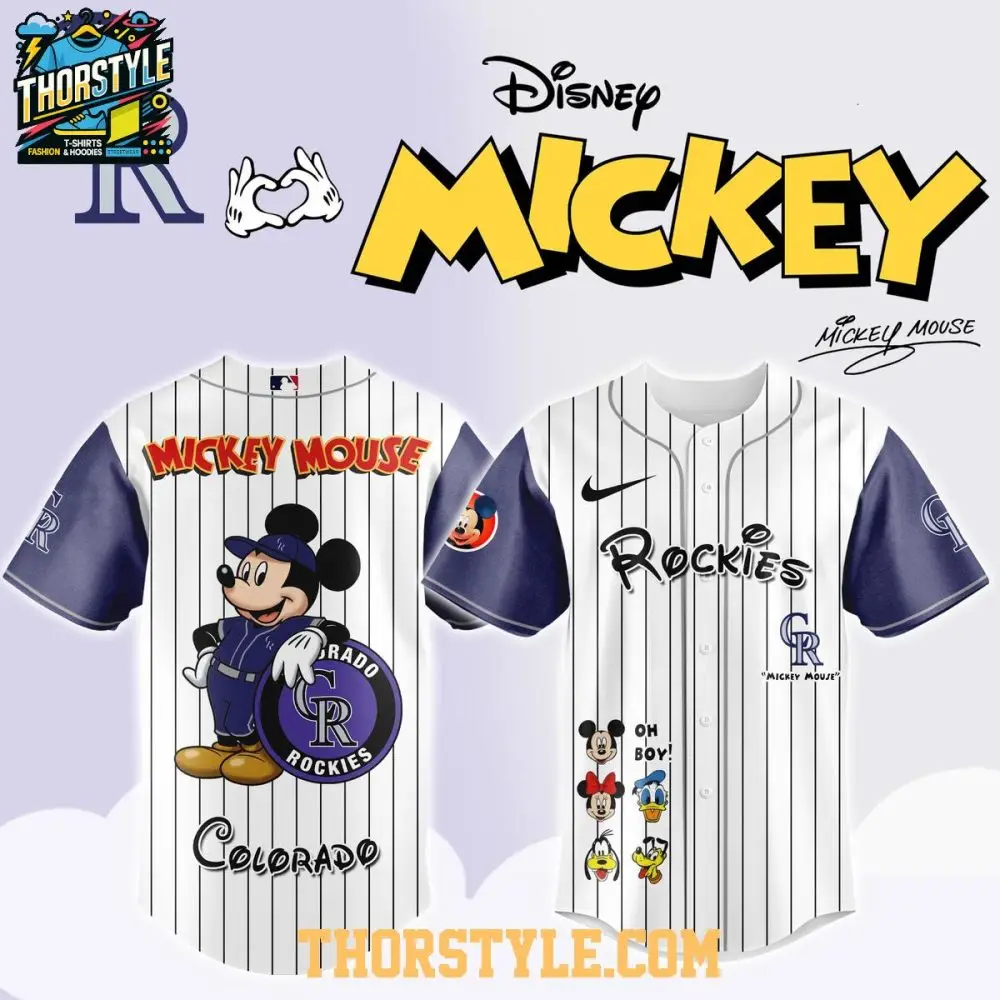 Colorado Rockies Mickey Mouse Game Night Oh Boy 2025 Baseball Jersey