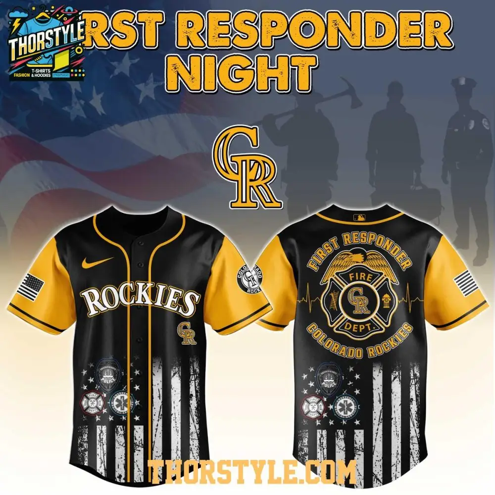 Colorado Rockies Mlb Fire Dept Honor 2025 First Responders Night Baseball Jersey