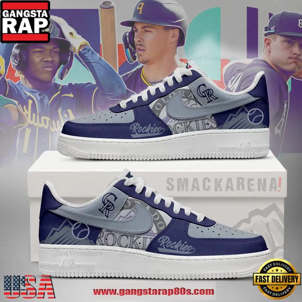 Colorado Rockies MLB Trending Sneakers Air Force 1 Low Top Shoes