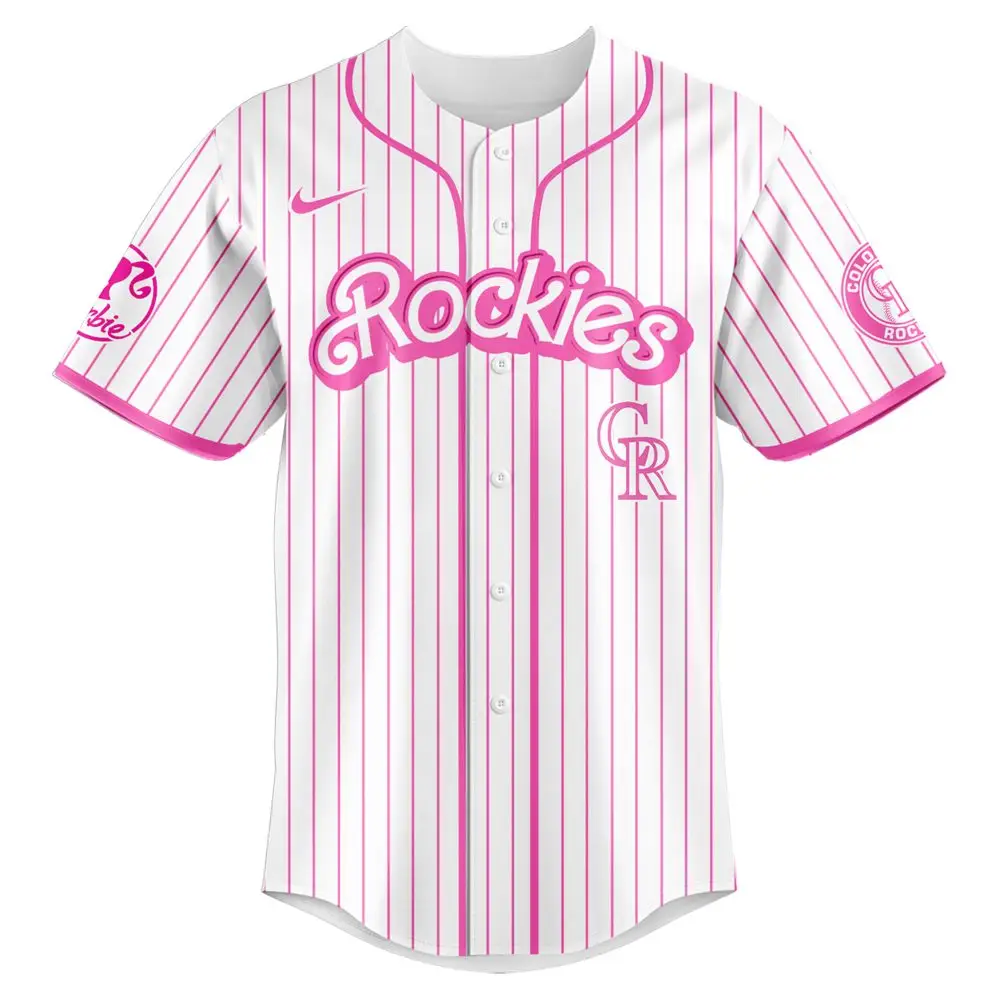 Colorado Rockies Mlb X Barbie Night Game Personalized Baseball Jersey For Fan