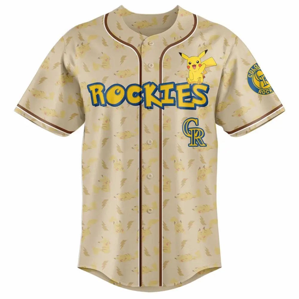 Colorado Rockies Mlb X Pokemon Go Baseball Jersey