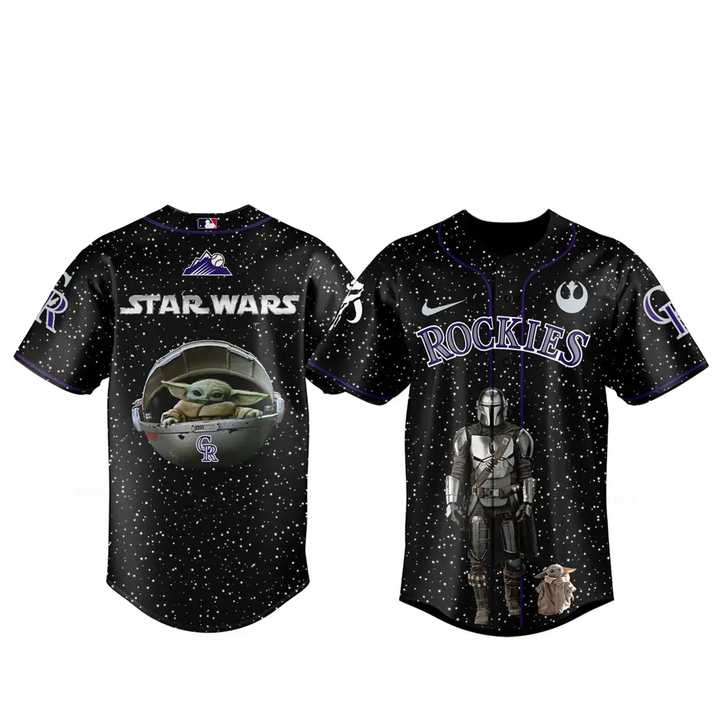 Colorado Rockies Star War Night 2026 The Mandalorian and Grogu Baseball Jersey - Tazila