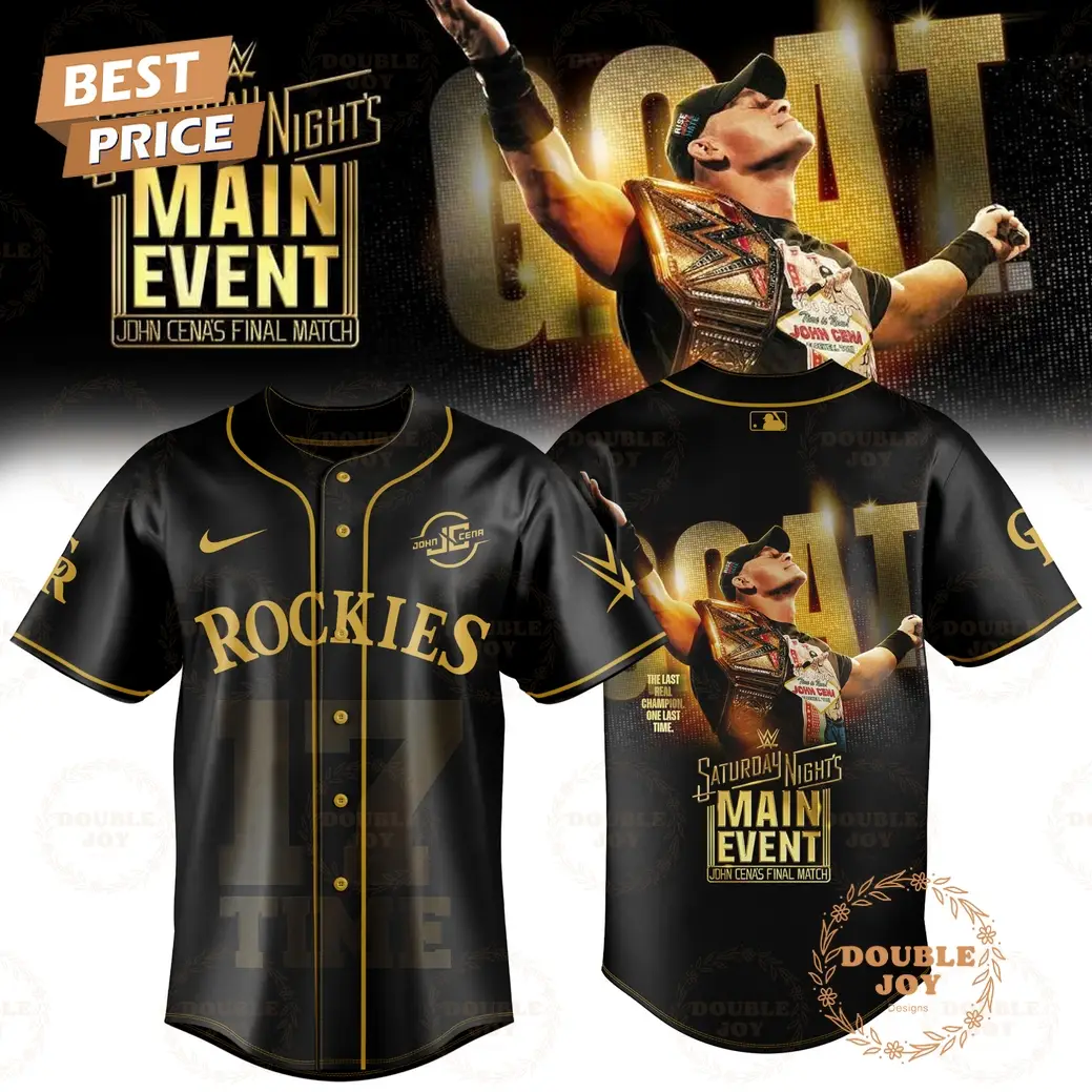 Colorado Rockies x John Cena Final Match 2025 Baseball Jersey