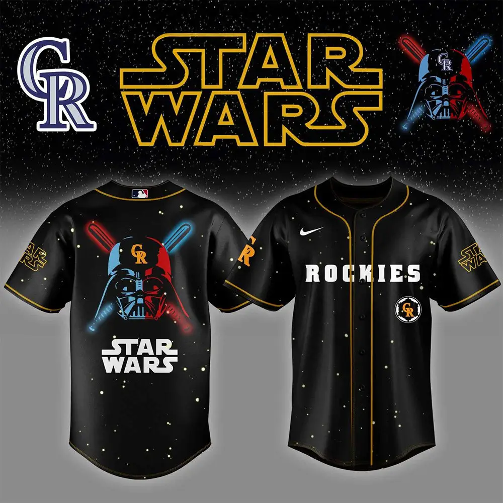 Colorado Rockies x Star Wars 2025 Baseball Jersey Colorado Rockies Merch Fathers Day Gifts - Tazila