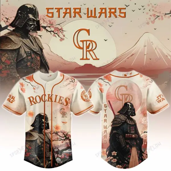 Colorado Rockies X Star Wars Darth Vader Samurai Lord Baseball Jersey