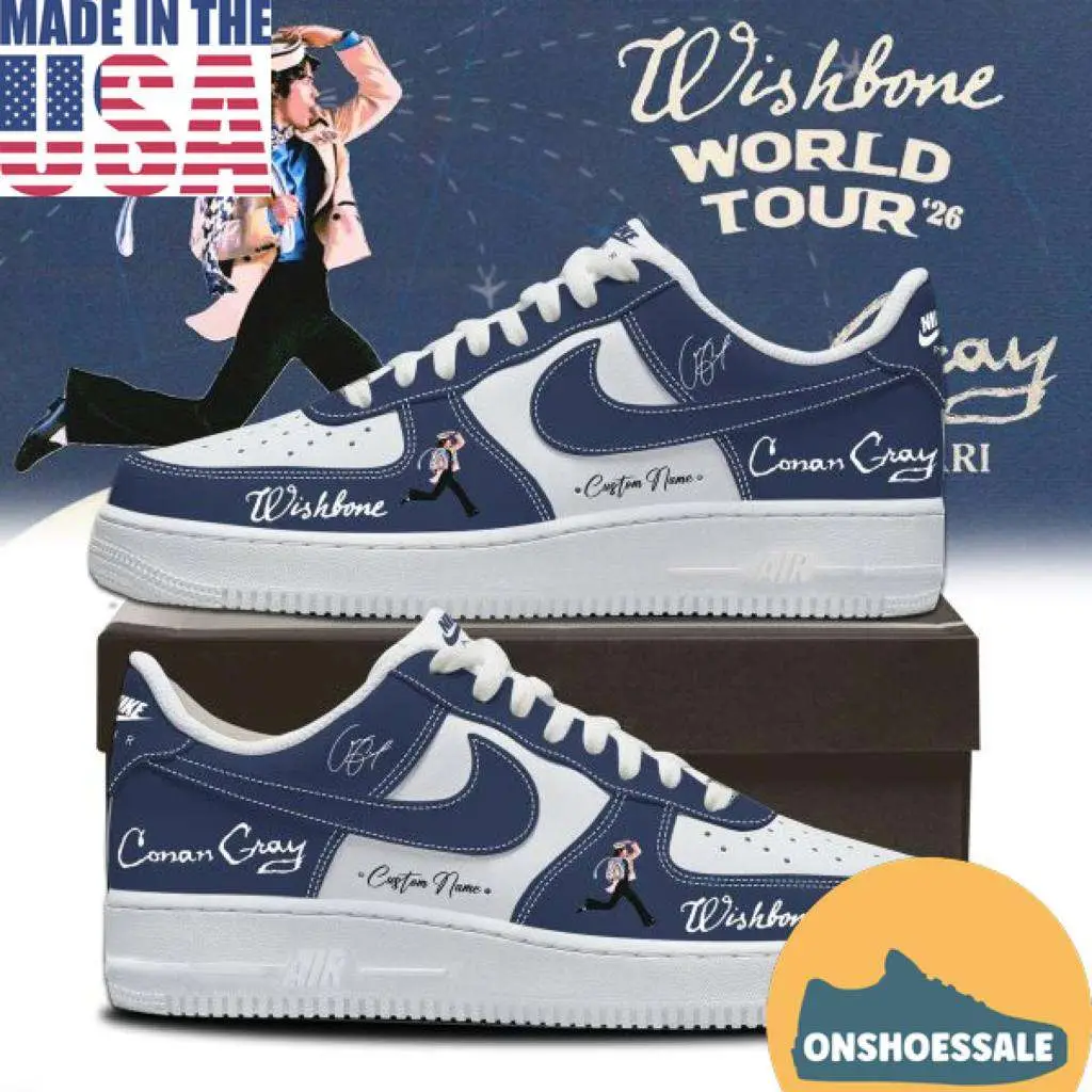 Conan Gray Wishbone World Tour 2026 Air Force 1 Shoes - Best Gift Shoes