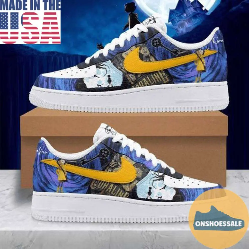 Coraline Halloween Nike Air Force, Gift For Fans - Best Gift Shoes