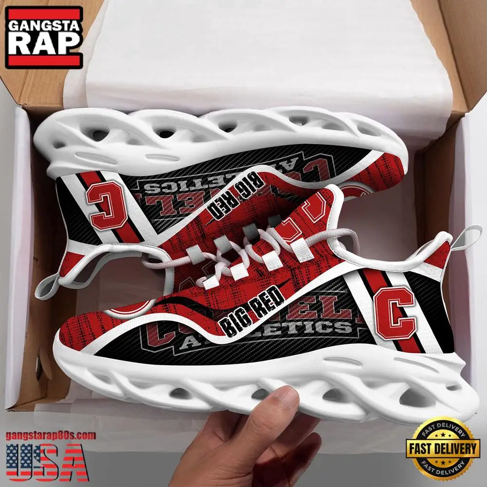 Cornell Big Red NCAA Clunky New Design Max Soul Shoes, Running Sneakers
