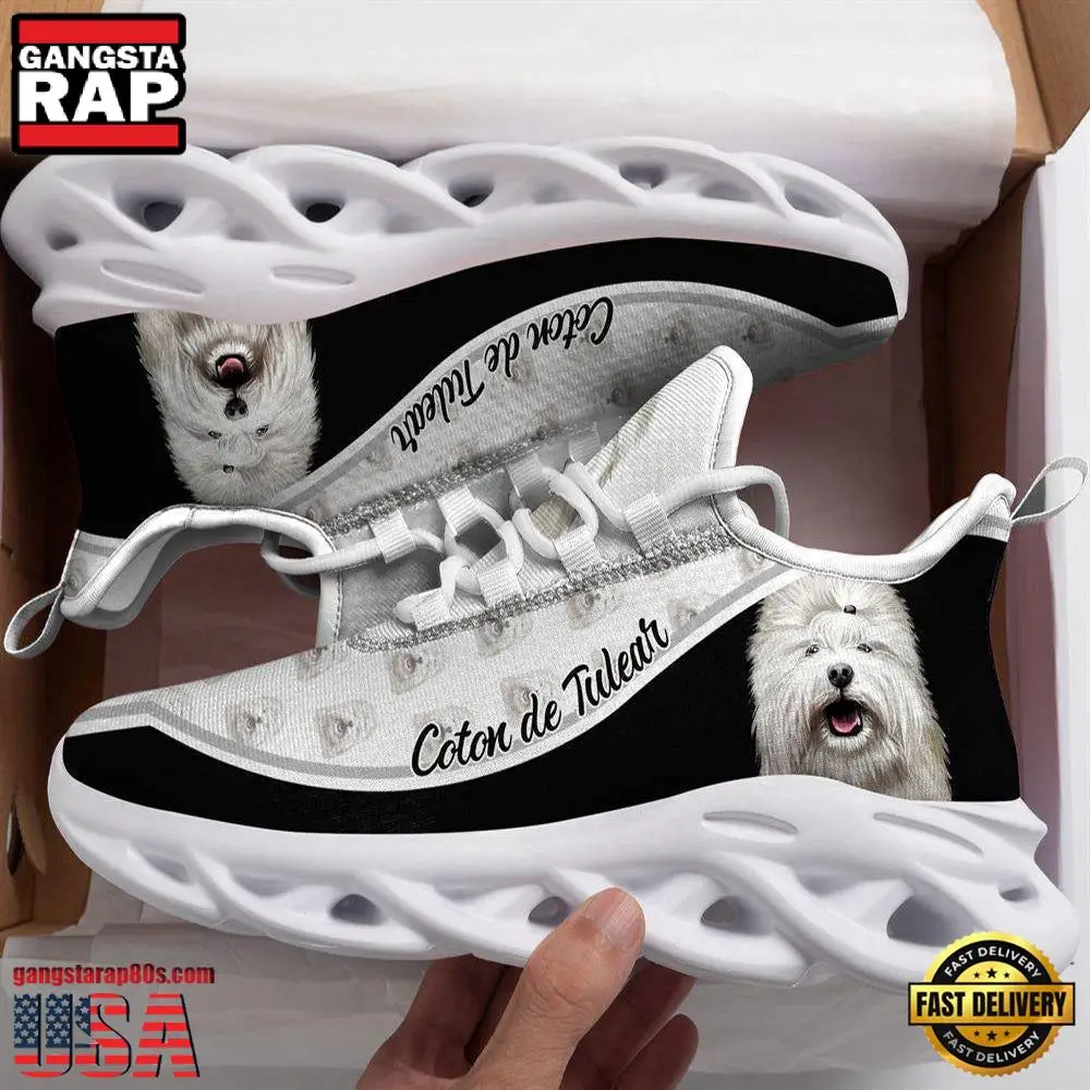 Coton De Tulear Dogs Lover Max Soul Shoes, Running Sneakers