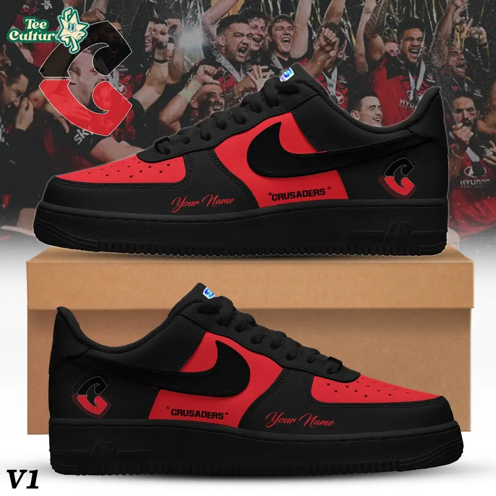 Crusaders Custom Low Top Sneakers Rugby Supporter Shoes