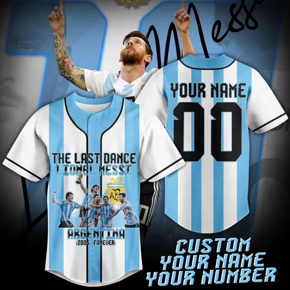 Custom Argentina Soccer Jersey - Personalize With Your Name & Number - Tribute To Iconic Player