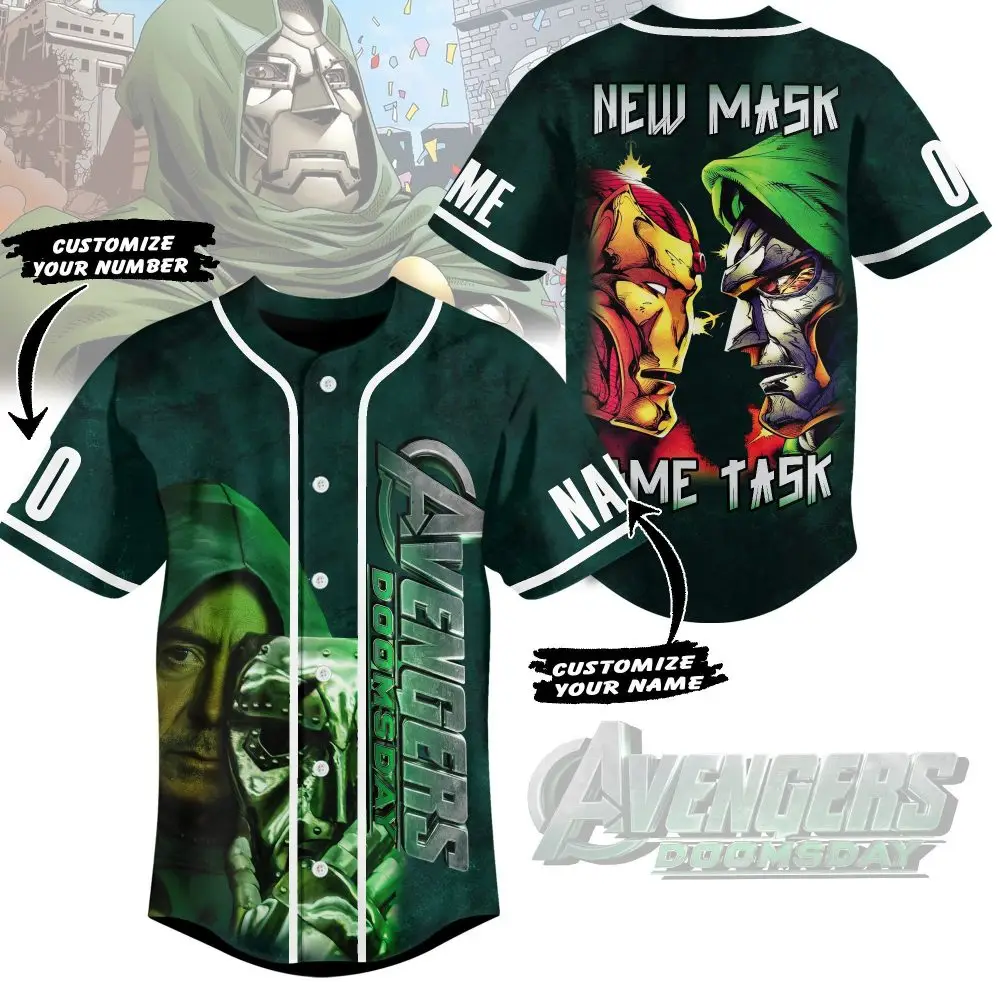 Custom Avengers Doomsday Jersey – Personalize Name & Number – Unique Superhero Design