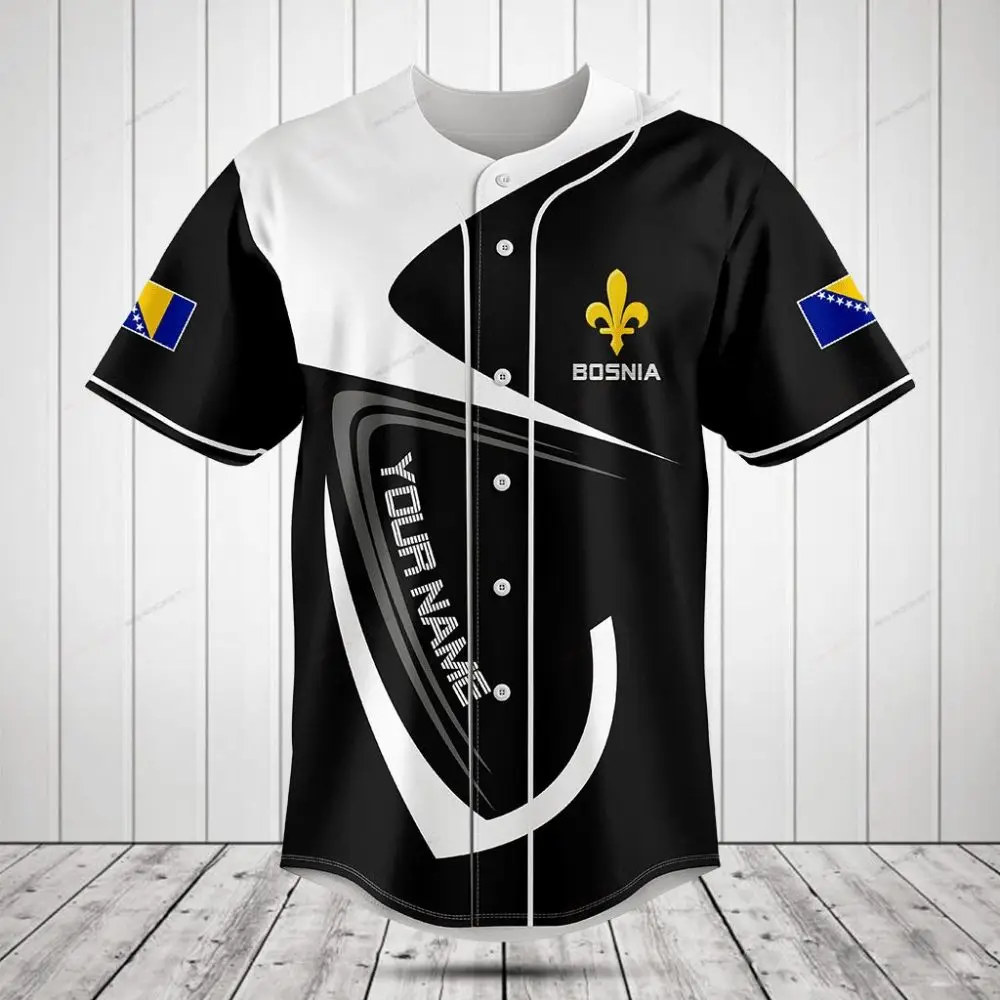 Custom Bosnia Baseball Jersey – High-Quality, Personalized Sportswear With Flag & Logo