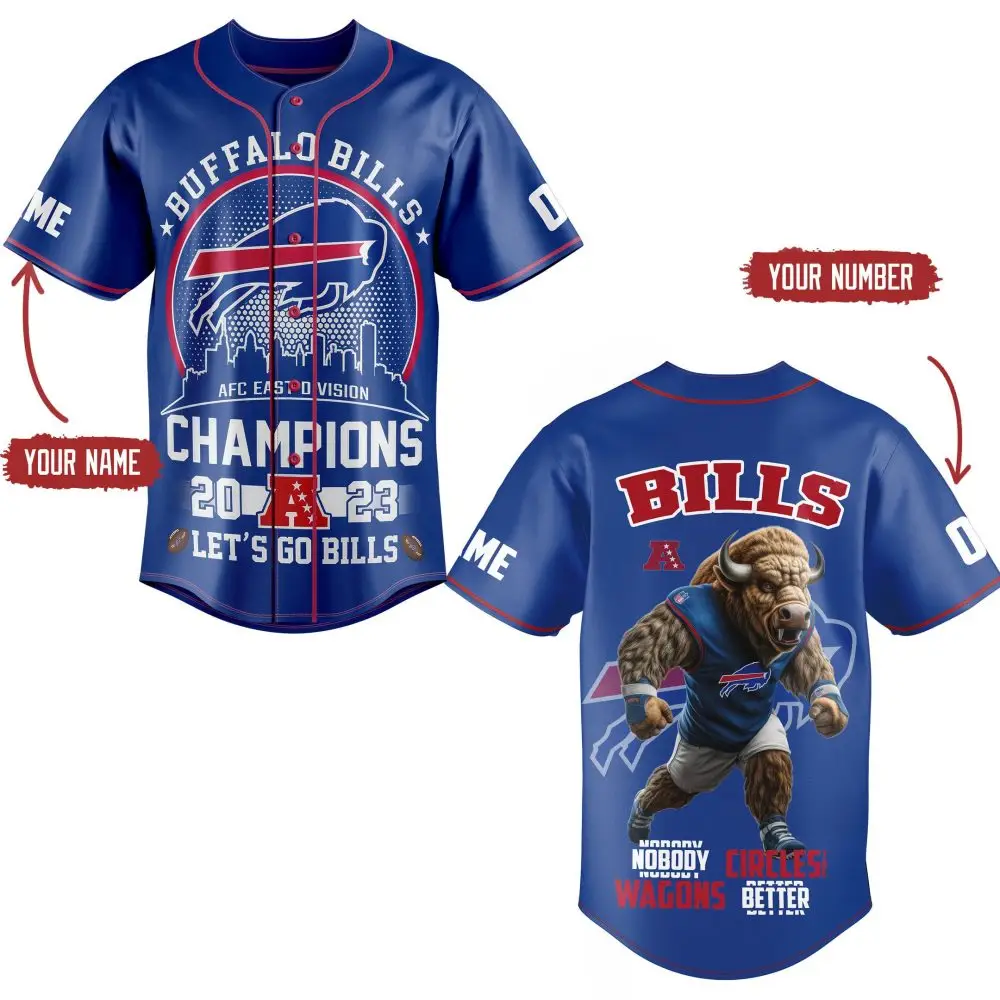 Custom Buffalo Champions Jersey 2023 - Personalized Name & Number, Perfect Fan Gift! Custom Buffalo Champions Jersey 2023 - Personalized Name & Number, Perfect Fan Gift! - Image 1