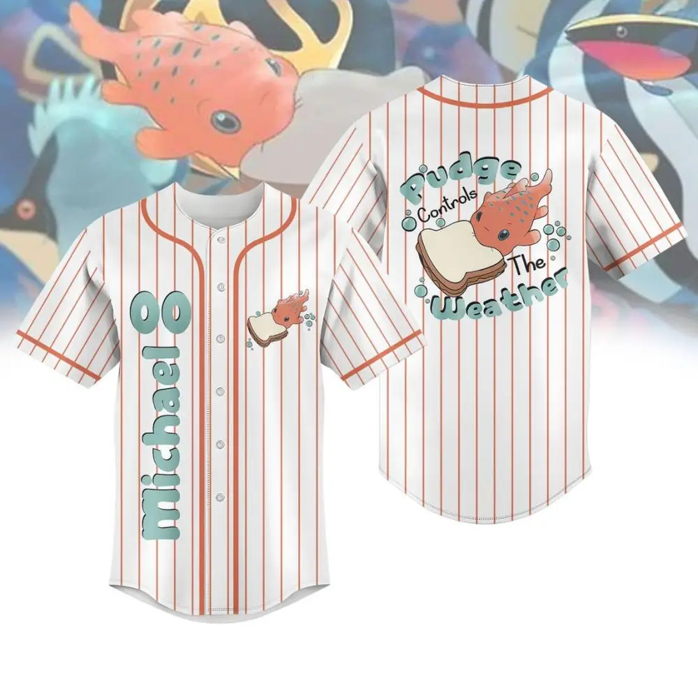 Custom Cartoon Baseball Jersey - Personalized Name & Fun Design For Fans