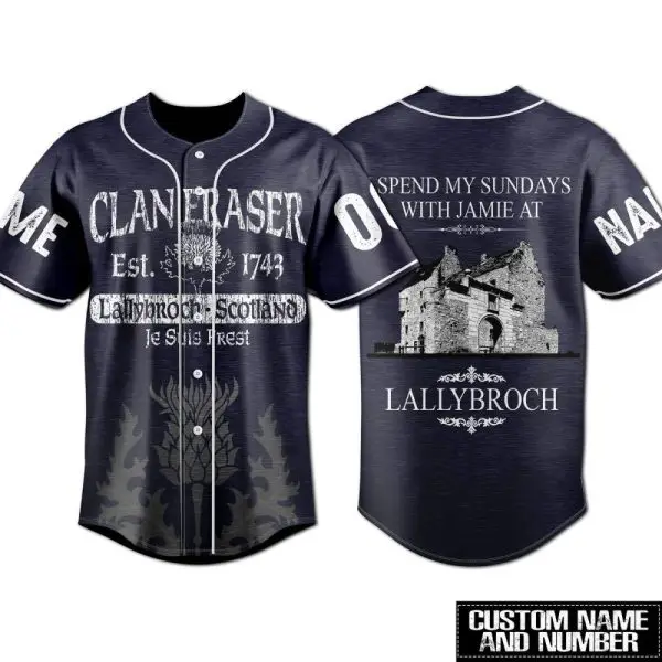 Custom Clan Fraser Baseball Jersey – Personalized Scottish Heritage Apparel
