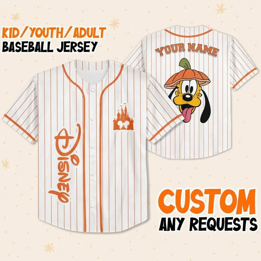 Custom Disney Baseball Jersey For Kids/Youth/Adults - Personalize With Your Name! Custom Disney Baseball Jersey For Kids/Youth/Adults - Personalize With Your Name! - Image 1