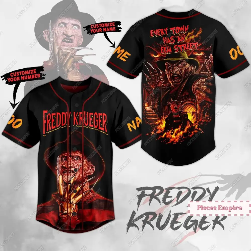 Custom Freddy Krueger Jersey - Personalized Horror Fan Apparel For Ultimate Fans