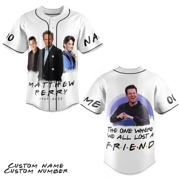 Custom Friends Tribute Jersey - Personalized Name & Number - Celebrate Memories