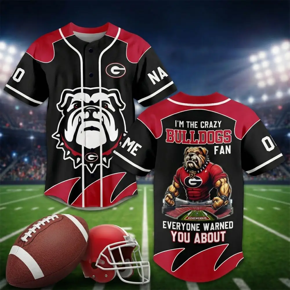 Custom Georgia Bulldogs Fan Jersey - Personalize With Your Name & Number Custom Georgia Bulldogs Fan Jersey - Personalize With Your Name & Number - Image 1