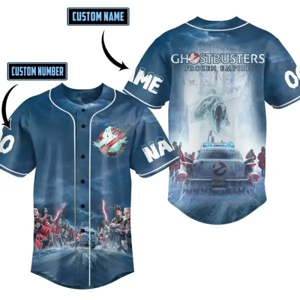 Custom Ghostbusters Frozen Empire Jersey - Personalize Name & Number - Unique Fan Gear