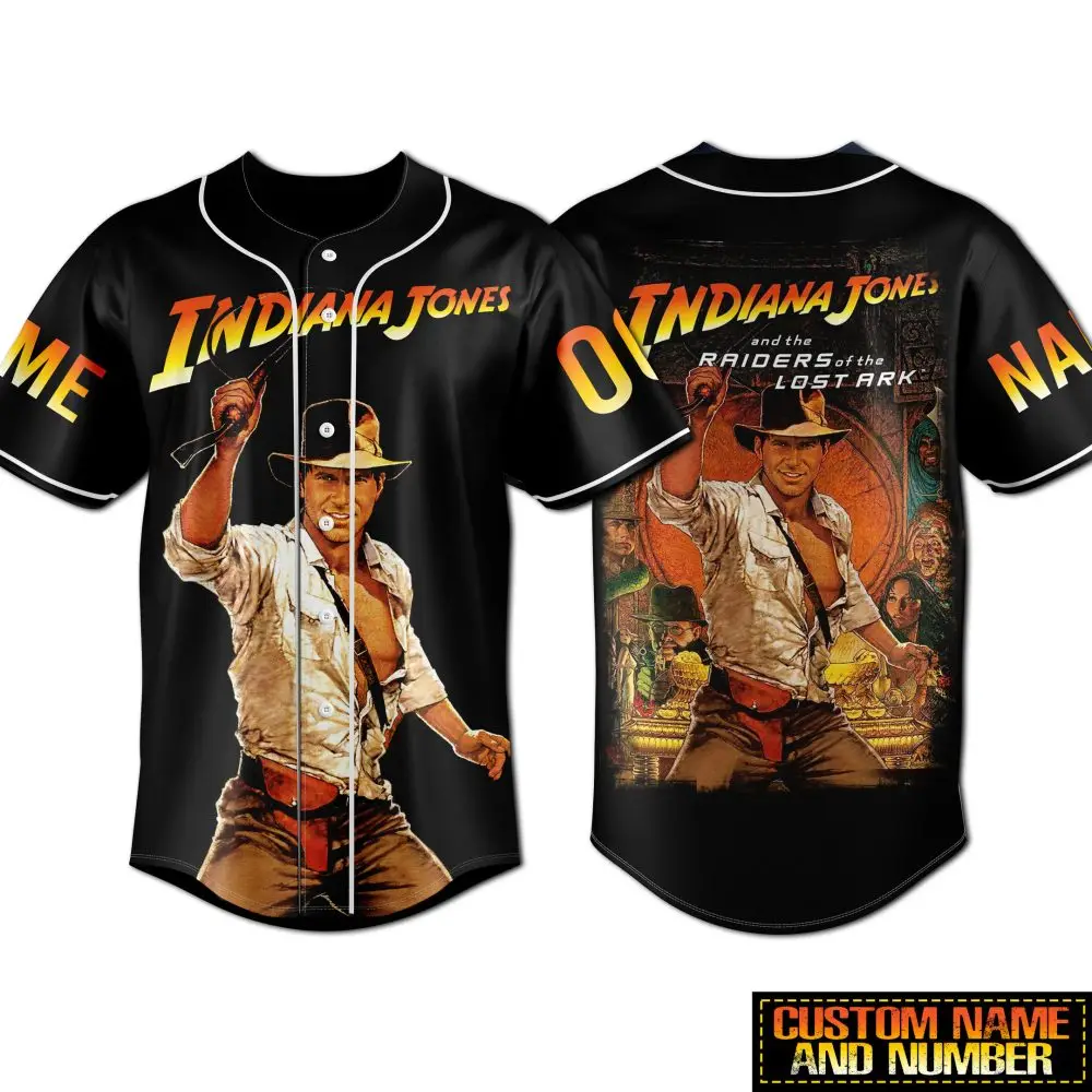 Custom Indiana Jones Raiders Jersey – Personalized Name & Number – Adventure Awaits!