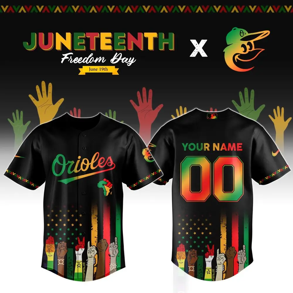 Custom Juneteenth Orioles Jersey - Celebrate Freedom With Style! Personalize Yours Now!