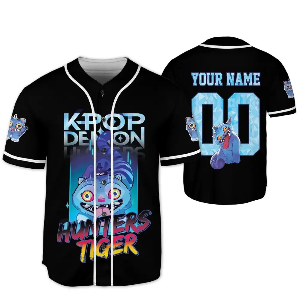 Custom K-Pop Demon Hunters Tiger Jersey – Personalized Name & Number