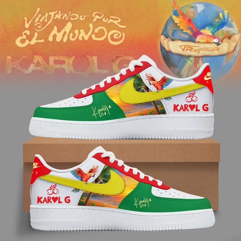 Custom Karol G Nos Vamos De Tour Sneakers Karol G Concert Merch Gift For Music Fan