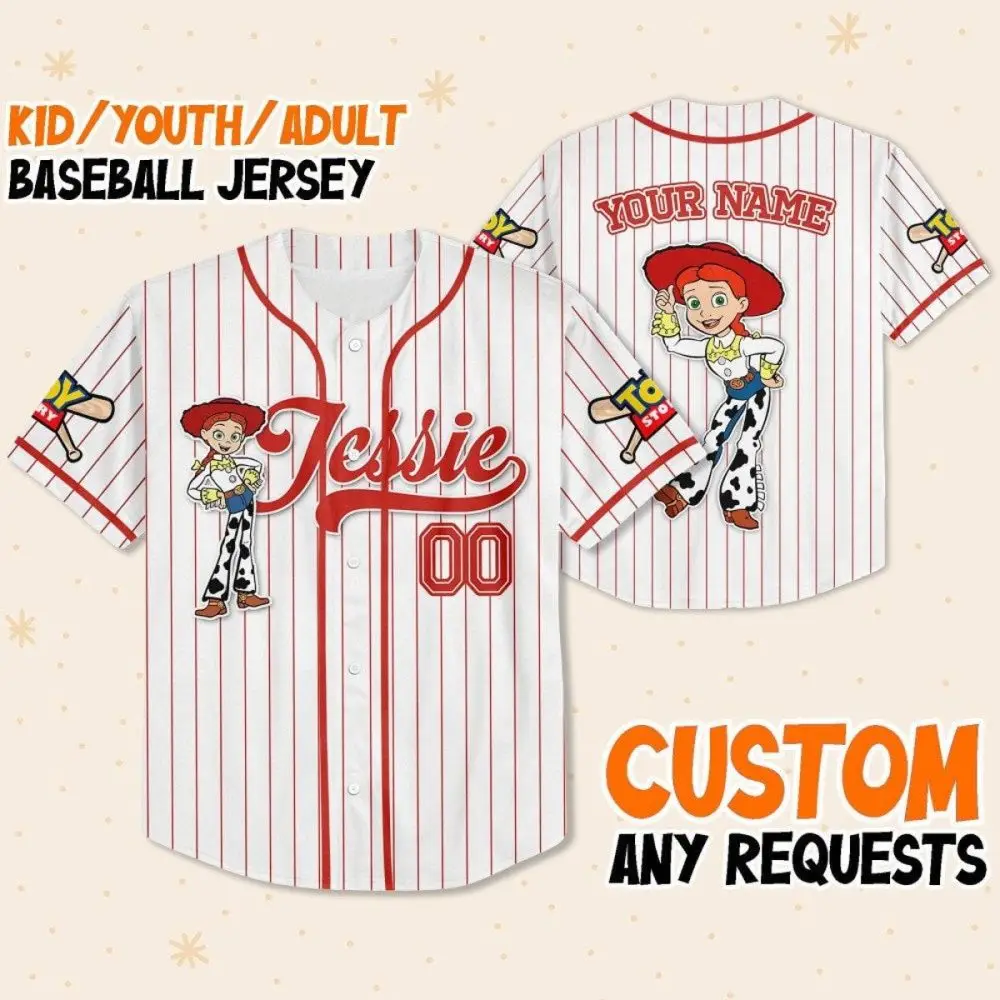 Custom Kids/Youth/Adult Baseball Jersey - Personalized Toy Design, Perfect Gift! Custom Kids/Youth/Adult Baseball Jersey - Personalized Toy Design, Perfect Gift! - Image 1