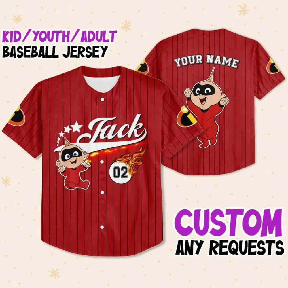 Custom Kids/Youth/Adult Red Baseball Jersey - Personalize With Any Name & Design!