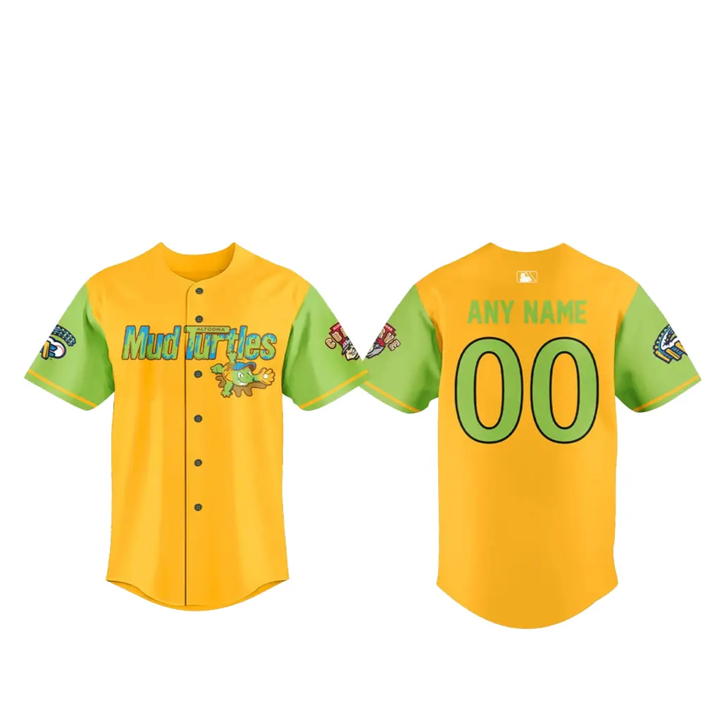Custom Name and Number Altoona Mud Turtles 2026 Baseball Jersey - Tazila