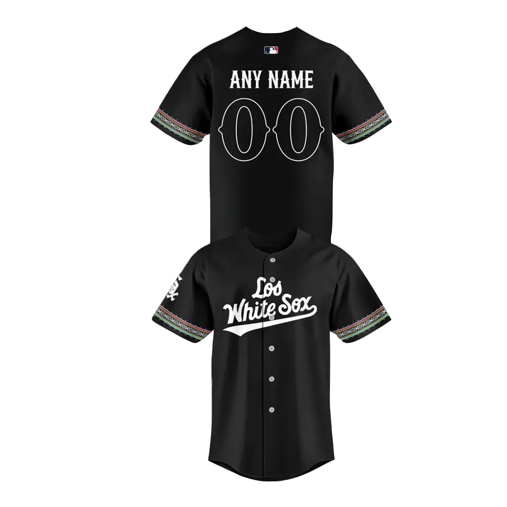 Custom Name and Number Chicago White Sox x Los White Sox Baseball Jersey - Tazila