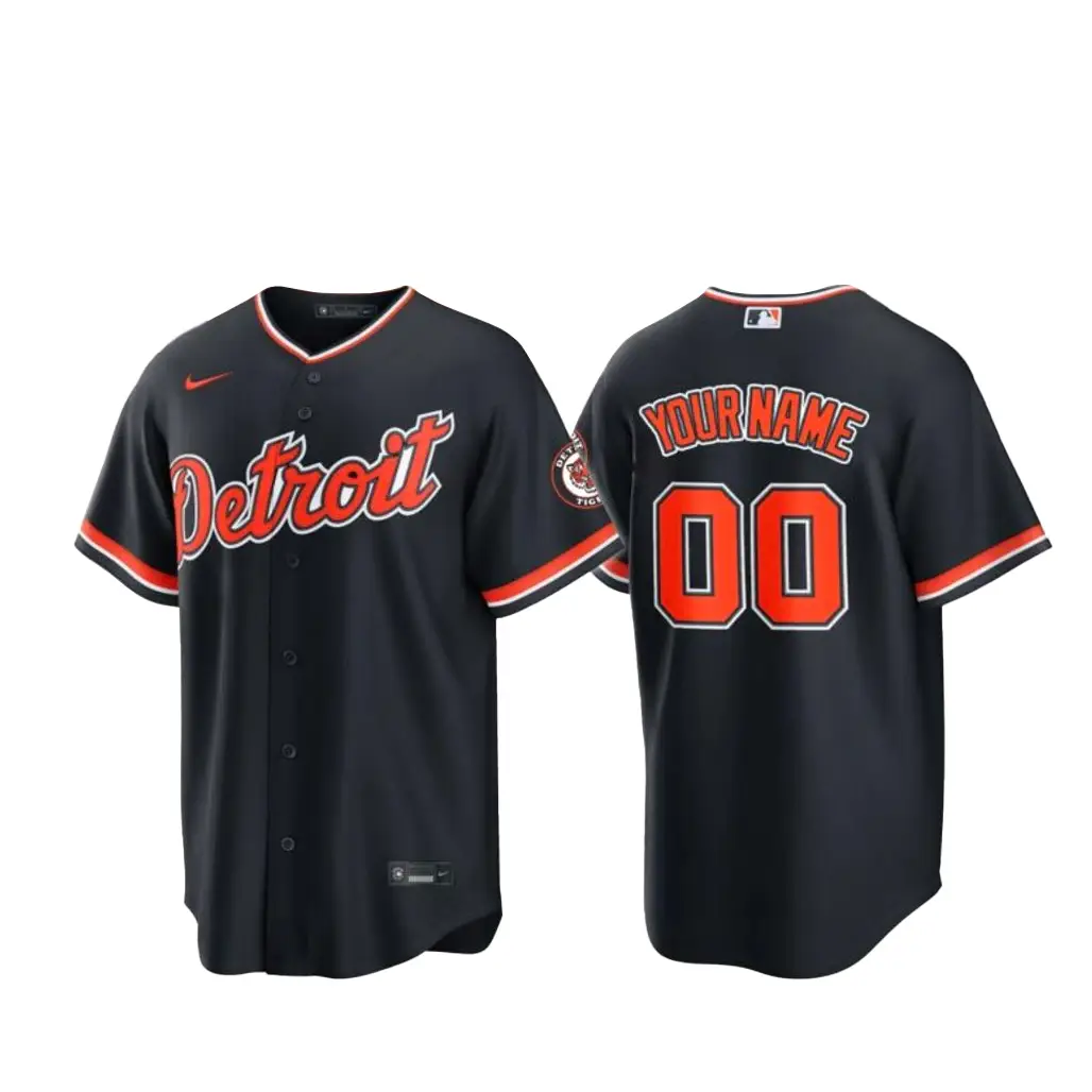 Custom Name and Number Detroit Tigers Baseball Jersey - Tazila