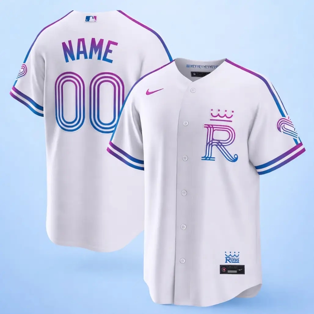 Custom Name and Number Kansas City Royals 2026 City Connect Stadium Baseball Jersey - Tazila Custom Name and Number Kansas City Royals 2026 City Connect Stadium Baseball Jersey - Tazila - Image 1