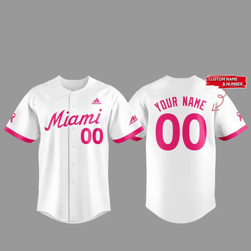 Custom Name and Number Miami Hurricanes Baseball Fight Against Cancer 2026 Baseball Jersey - Tazila