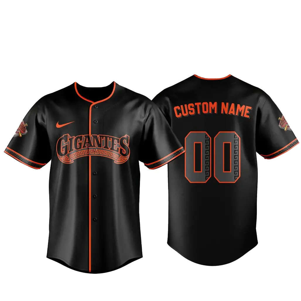 Custom Name and Number San Francisco Giants Gigantes Black 2026 Baseball Jersey - Tazila