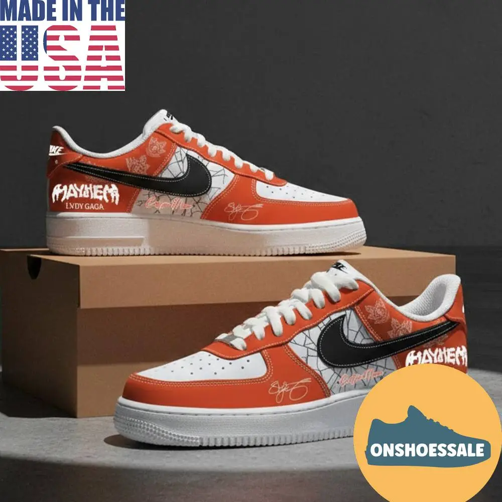 Custom Name Lady Gaga The Mayhem Ball 2026 Air Force 1 Shoes Sneakers - Best Gift Shoes