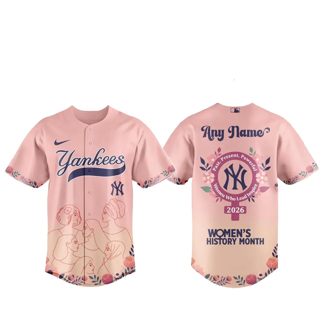 Custom Name New York Yankees x Women’s History Month Baseball Jersey - Tazila