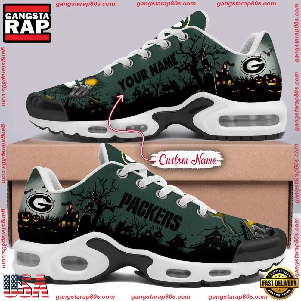 Custom Name NFL Green Bay Packers Air Max Plus Shoes Running Sneakers