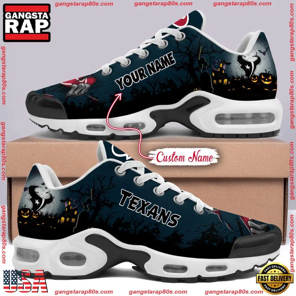 Custom Name NFL Houston Texans Air Max Plus Shoes Running Sneakers