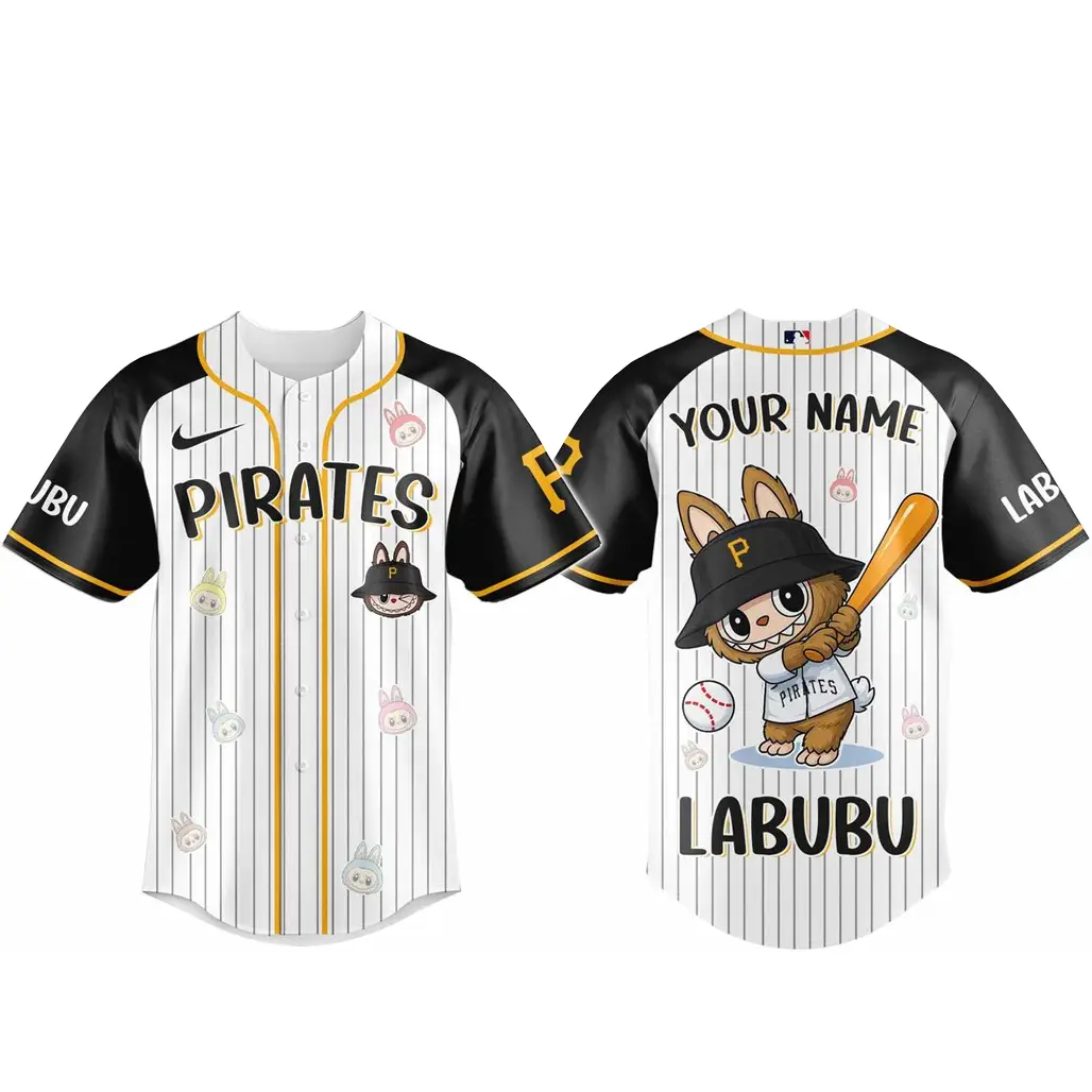 Custom Name Pittsburgh Pirates x Labubu Game Night 2026 Baseball Jersey - Tazila Custom Name Pittsburgh Pirates x Labubu Game Night 2026 Baseball Jersey - Tazila - Image 1