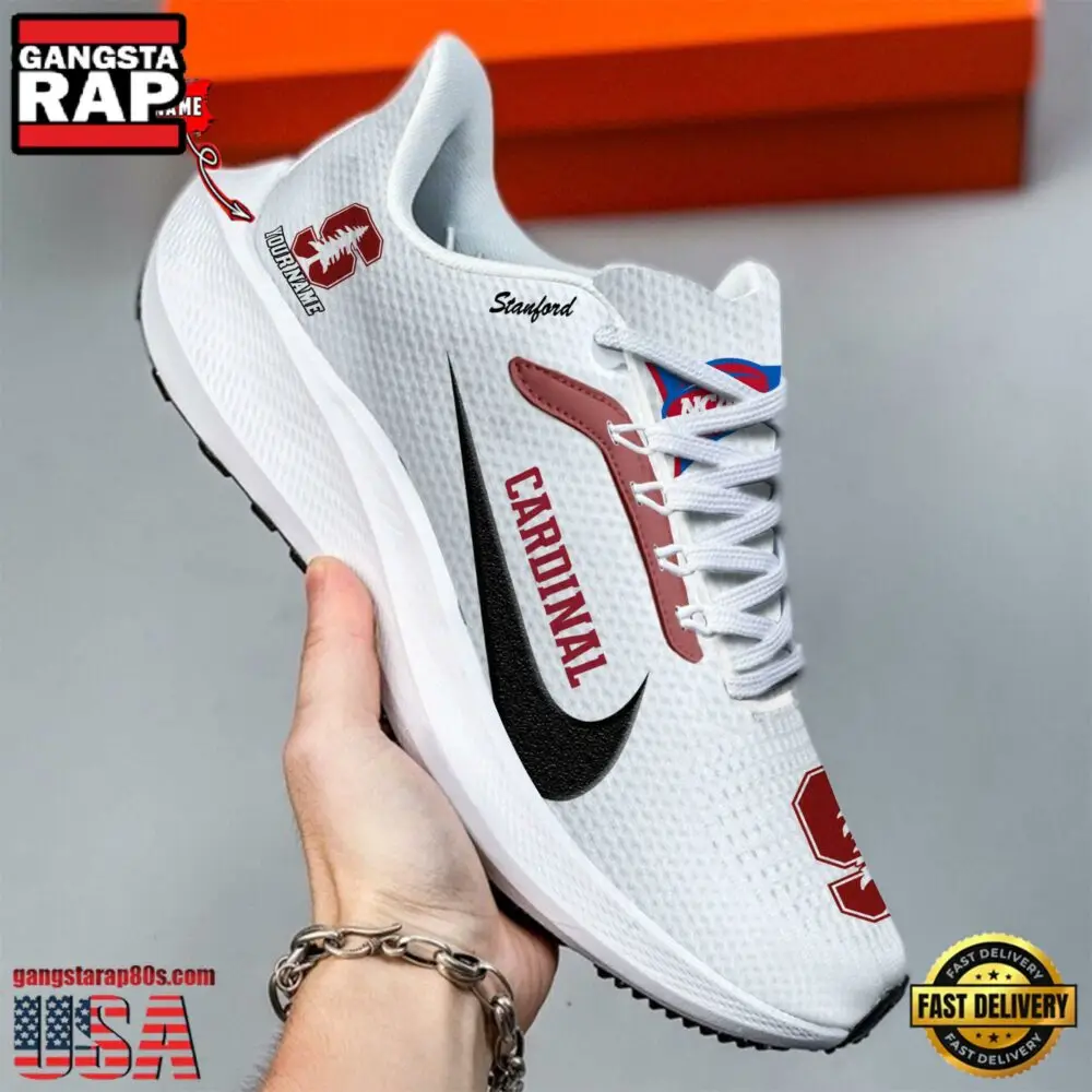 Custom Name Stanford Cardinal New Design Air Force 1 Shoes Running Sneakers