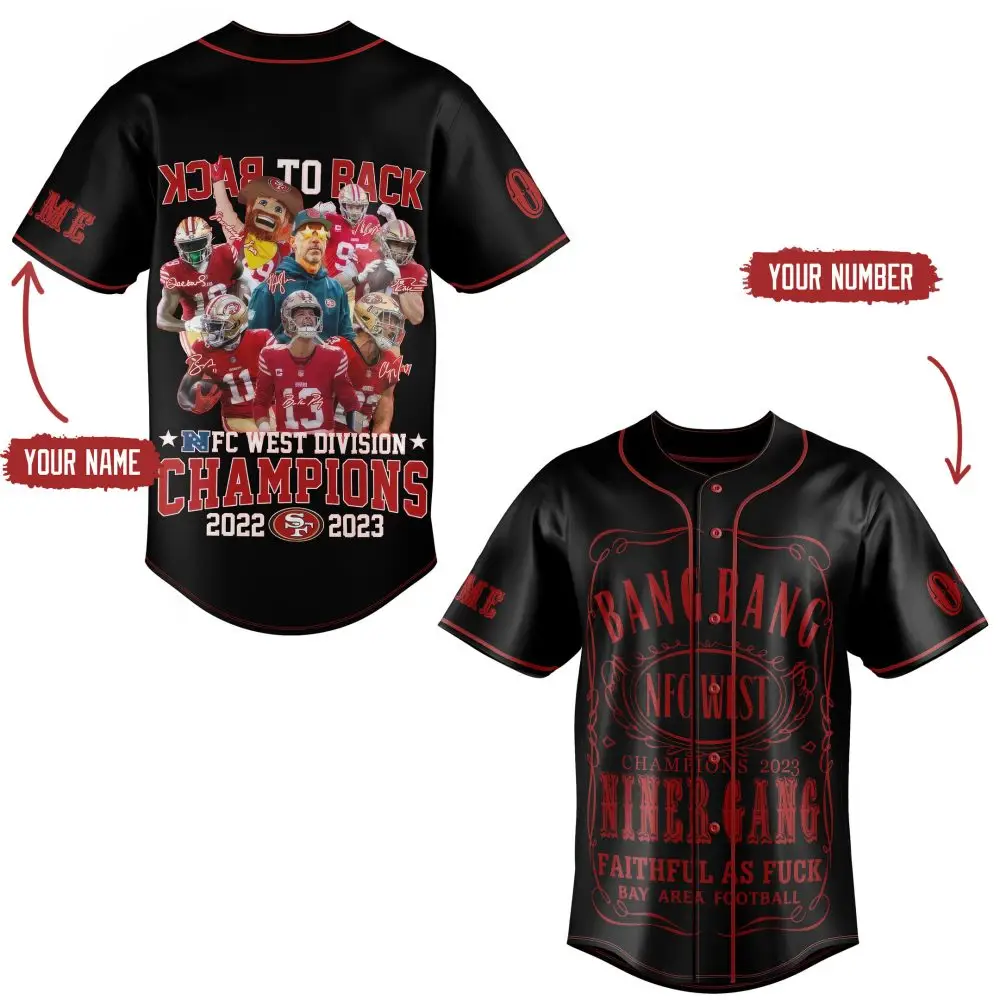 Custom Nfc West Champions Jersey 2022-2023 – Personalized Name & Number
