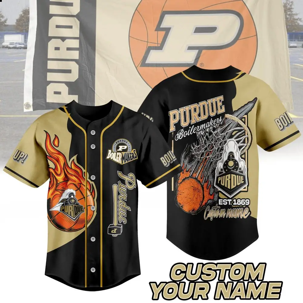 Custom Purdue Boilermakers Jersey – Personalized College Team Shirt With Unique Design