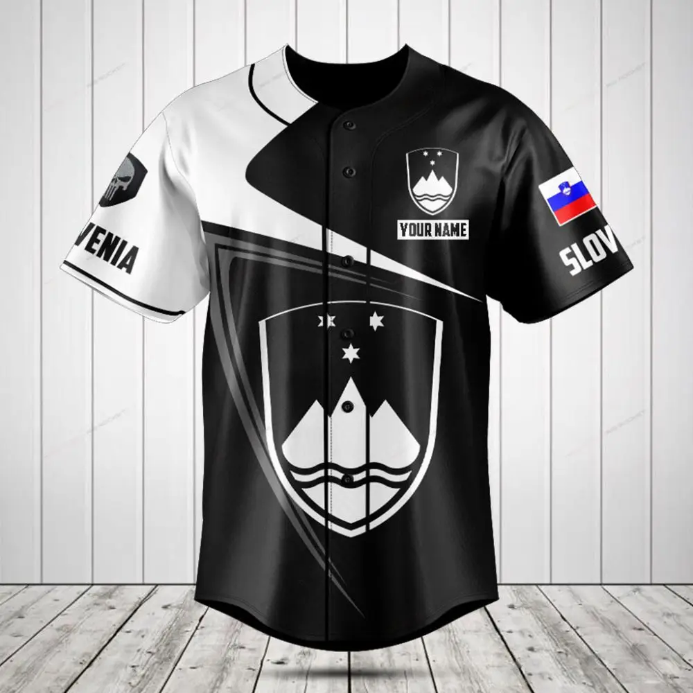 Custom Slovenia Baseball Jersey – Personalized Name & Flag Design, Unisex Sportswear