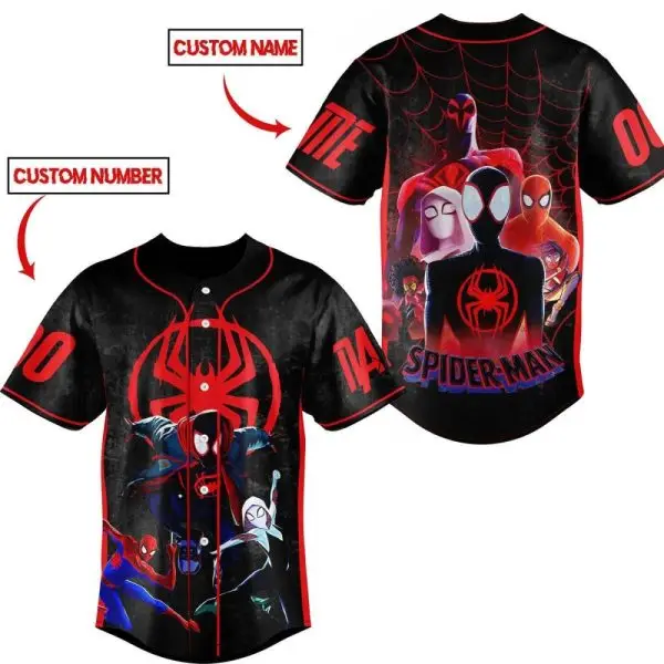 Custom Spider-Man Baseball Jersey – Personalize With Your Name & Number!