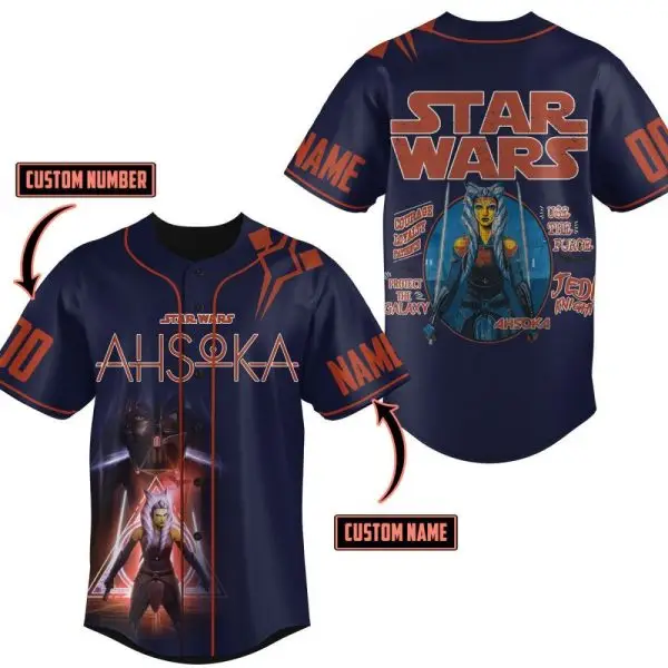 Custom Star Wars Ahsoka Jersey - Personalized Name & Number - Galactic Fan Gear