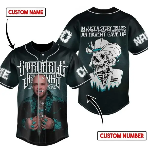 Custom Struggle Jennings Jersey - Unique Graphic Tee With Personal Name & Number